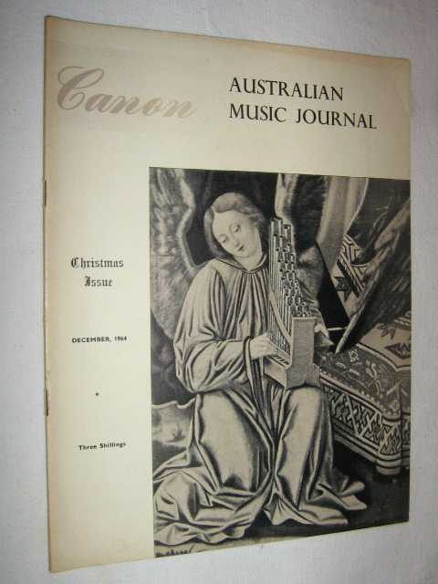 Image for Canon: Australian Music Journal: Christmas 1964