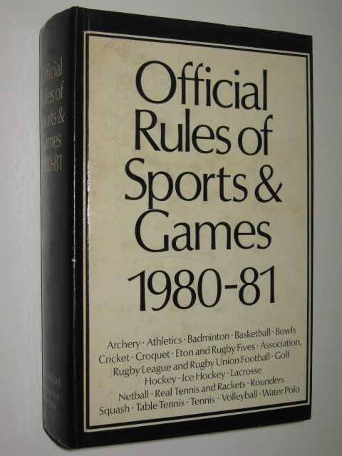 Image for Official Rules of Sports & Games 1980-1981