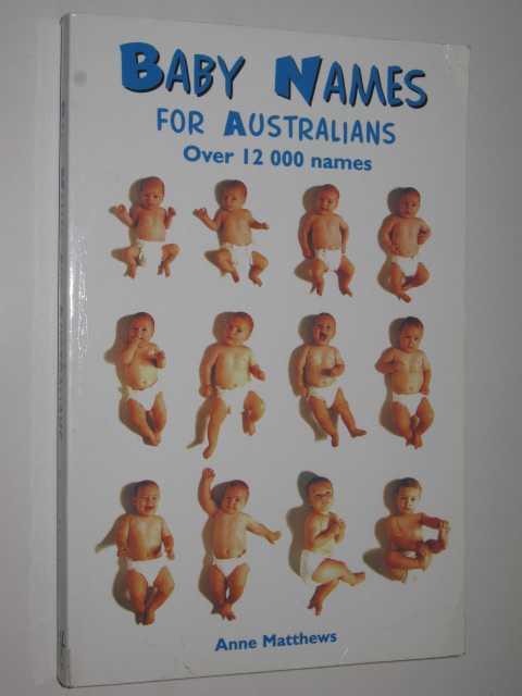 Image for Baby Names for Australians : Over 12, 000 Names