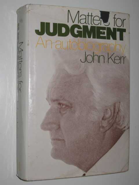 Image for Matters For Judgment : An Autobiography