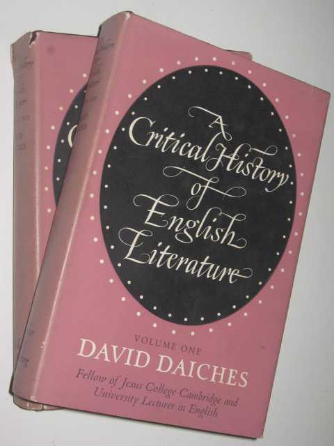 Image for A Critical History of English Literature in Two Volumes