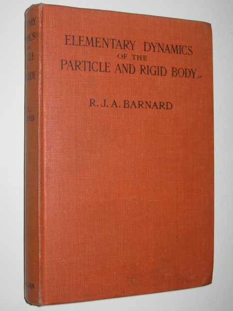 Image for Elementary Dynamics of the Particle and Rigid Body