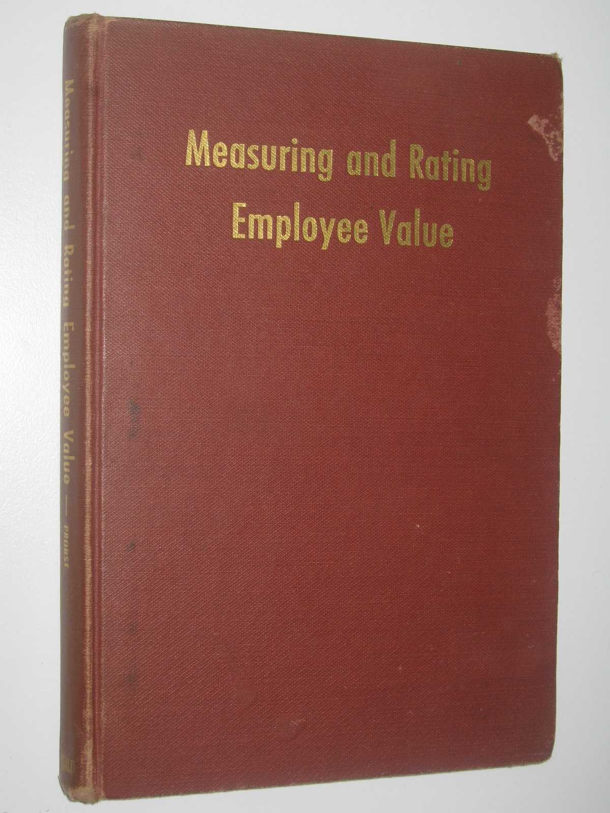 Image for Measuring and Rating Employee Value