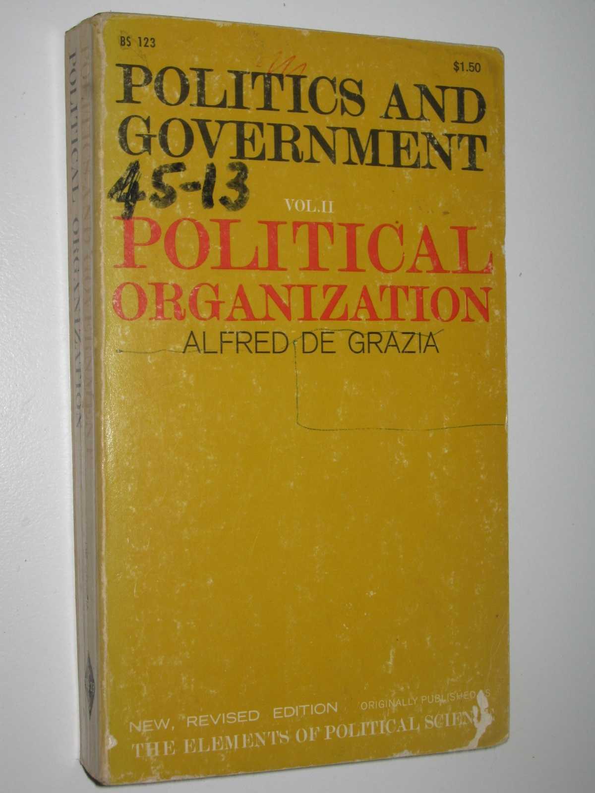Image for Politics and Government Volume 2: Political Organization