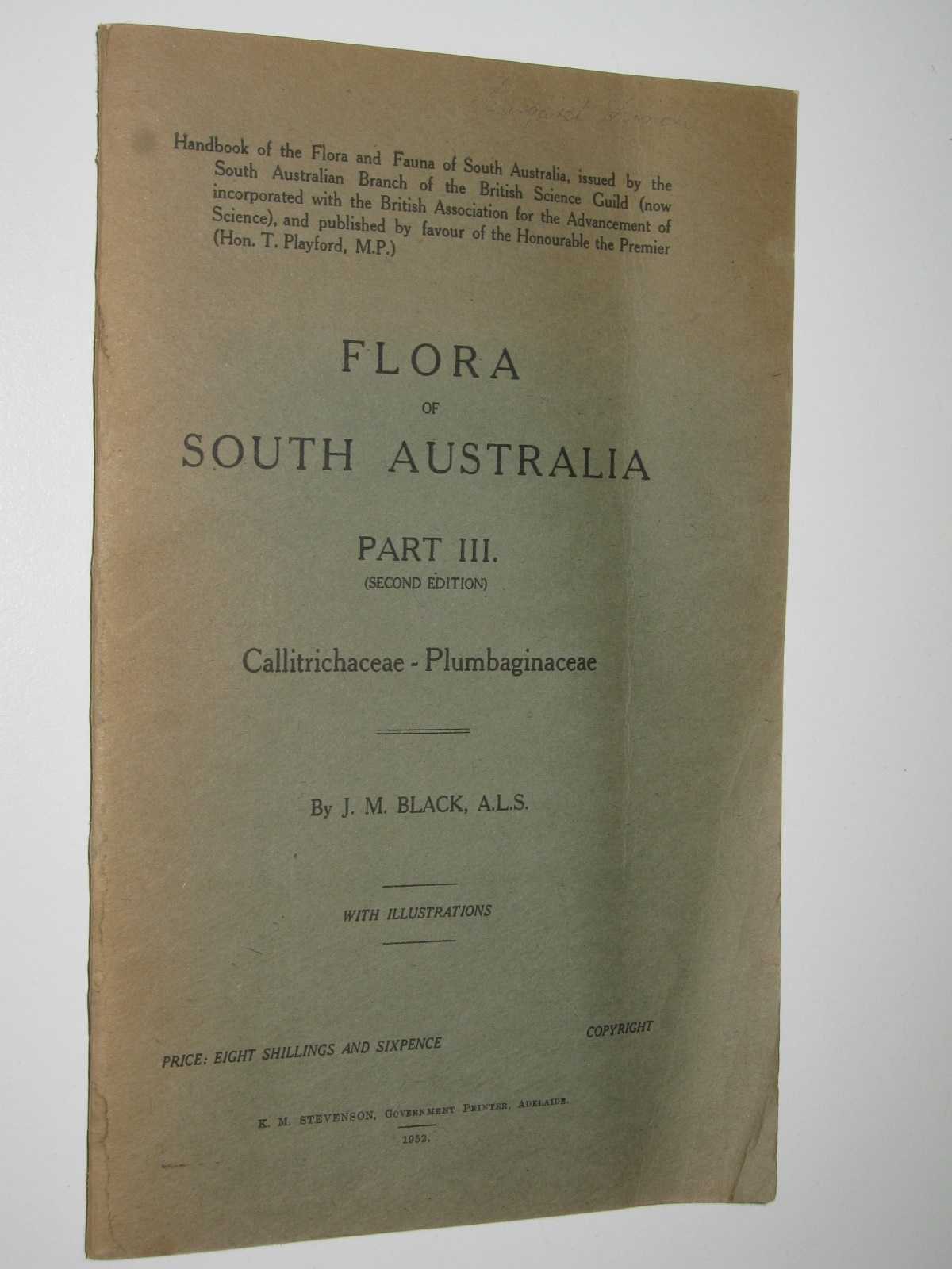 Image for Flora of South Australia Part 3: Callitrichaceae-Plumbaginaceae